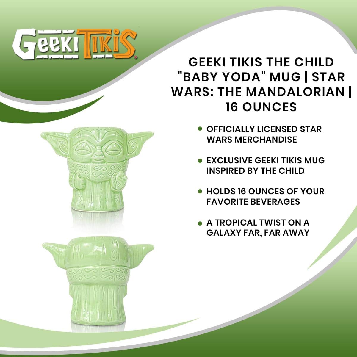 Geeki Tikis taza resistente apta microondas y lavavajillas.