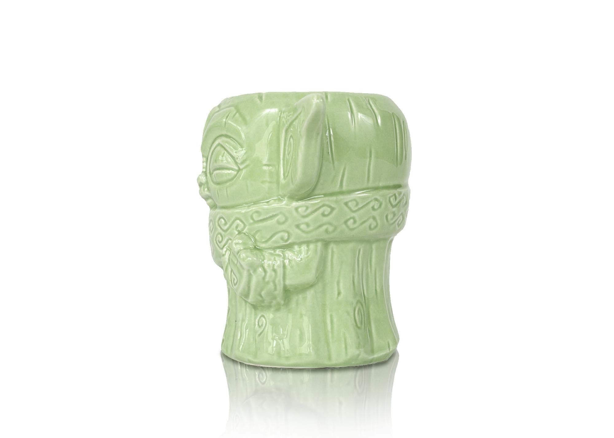 Geeki Tikis taza ceramica 16 onzas, capacidad perfecta para tus bebidas.