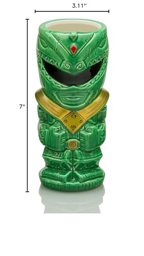 Geeki Tikis Ranger Verde, taza 16oz perfecta para compartir en reuniones.