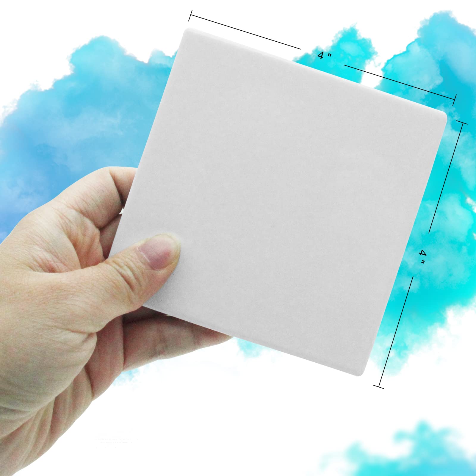 Geemax posavasos cerámica 10x10 cm, acabado liso y elegante.