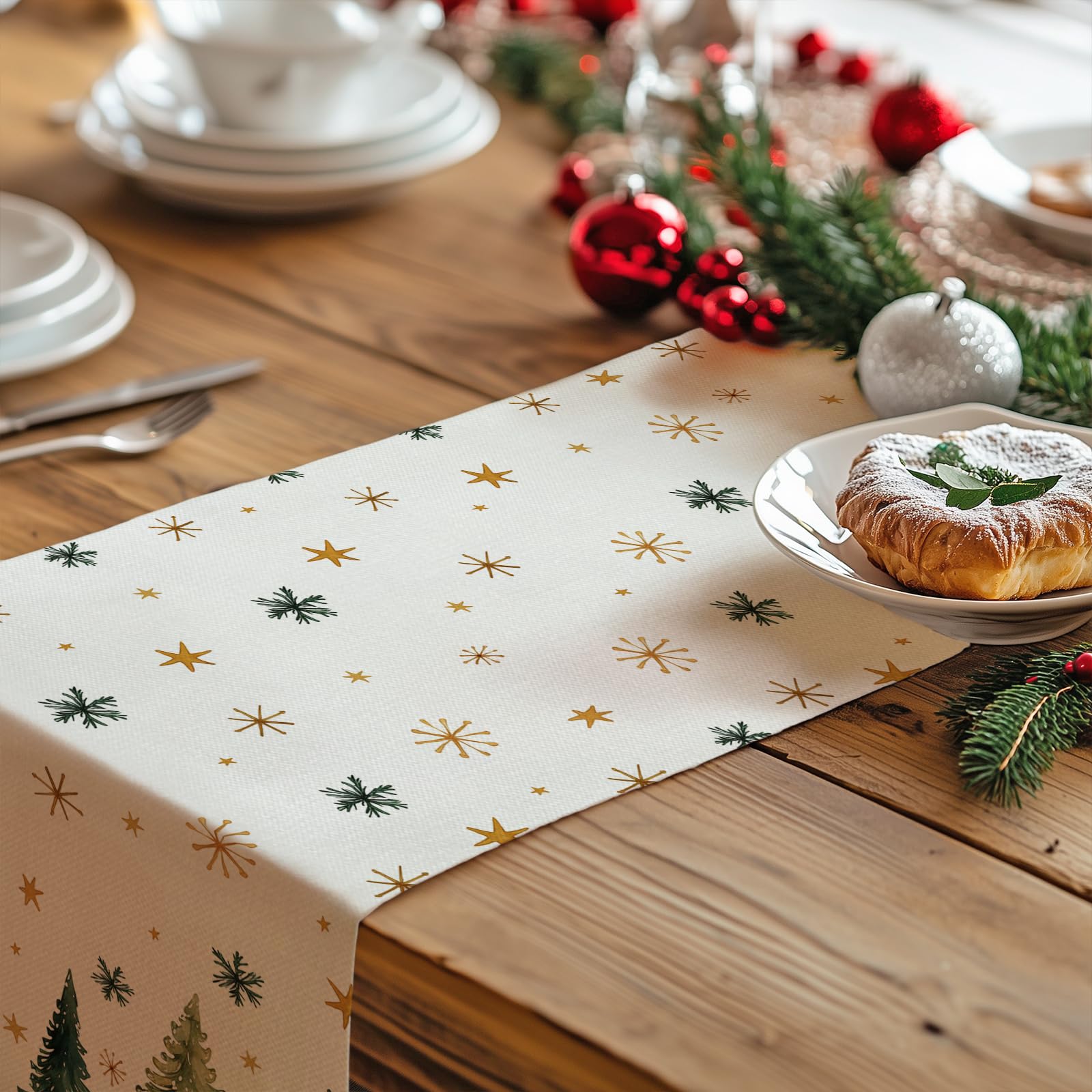 GEEORY diseño navideño con copos de nieve para ambiente cálido