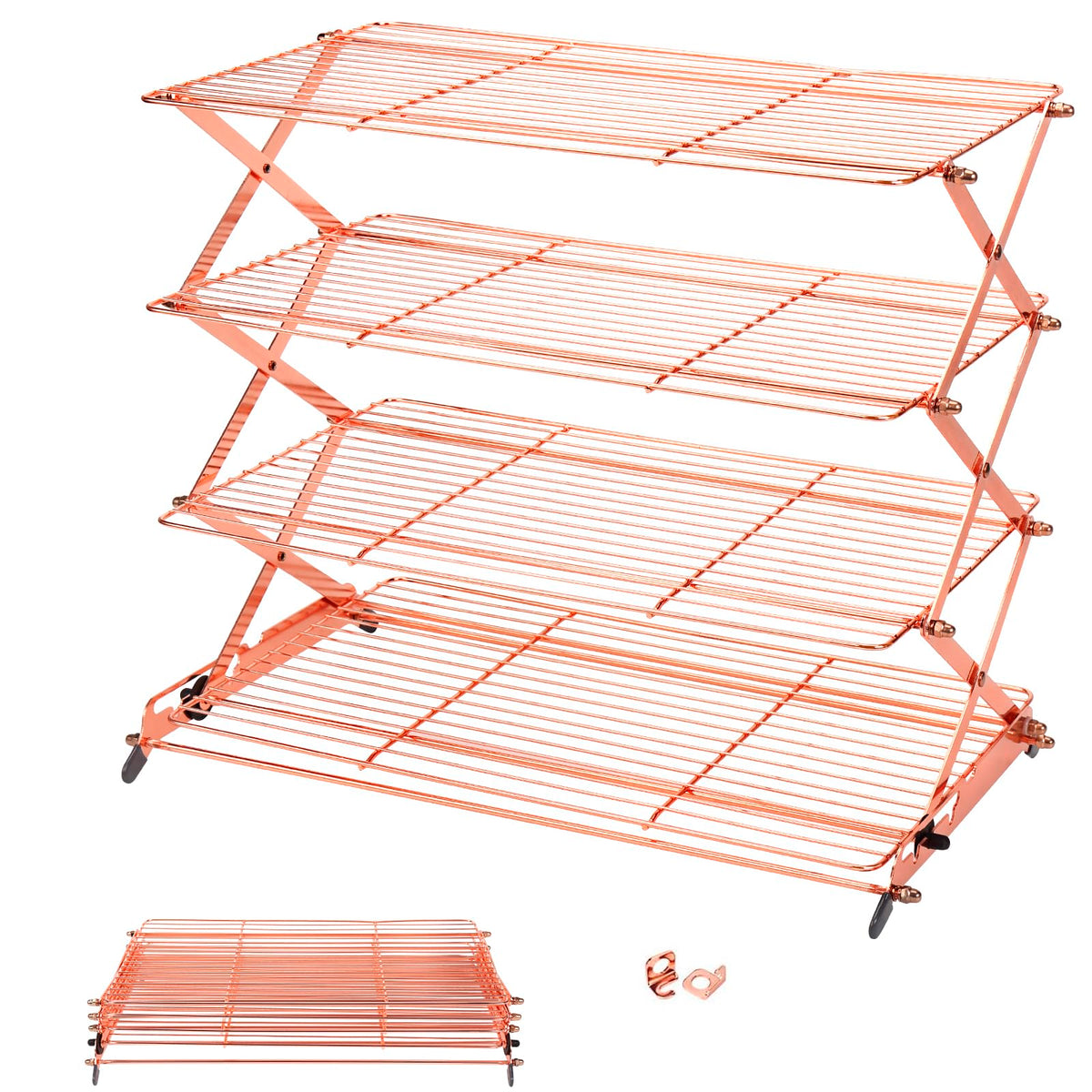 Geesta rejilla-enfriamiento 4-niveles cobre para enfriar pasteles y galletas de forma uniforme