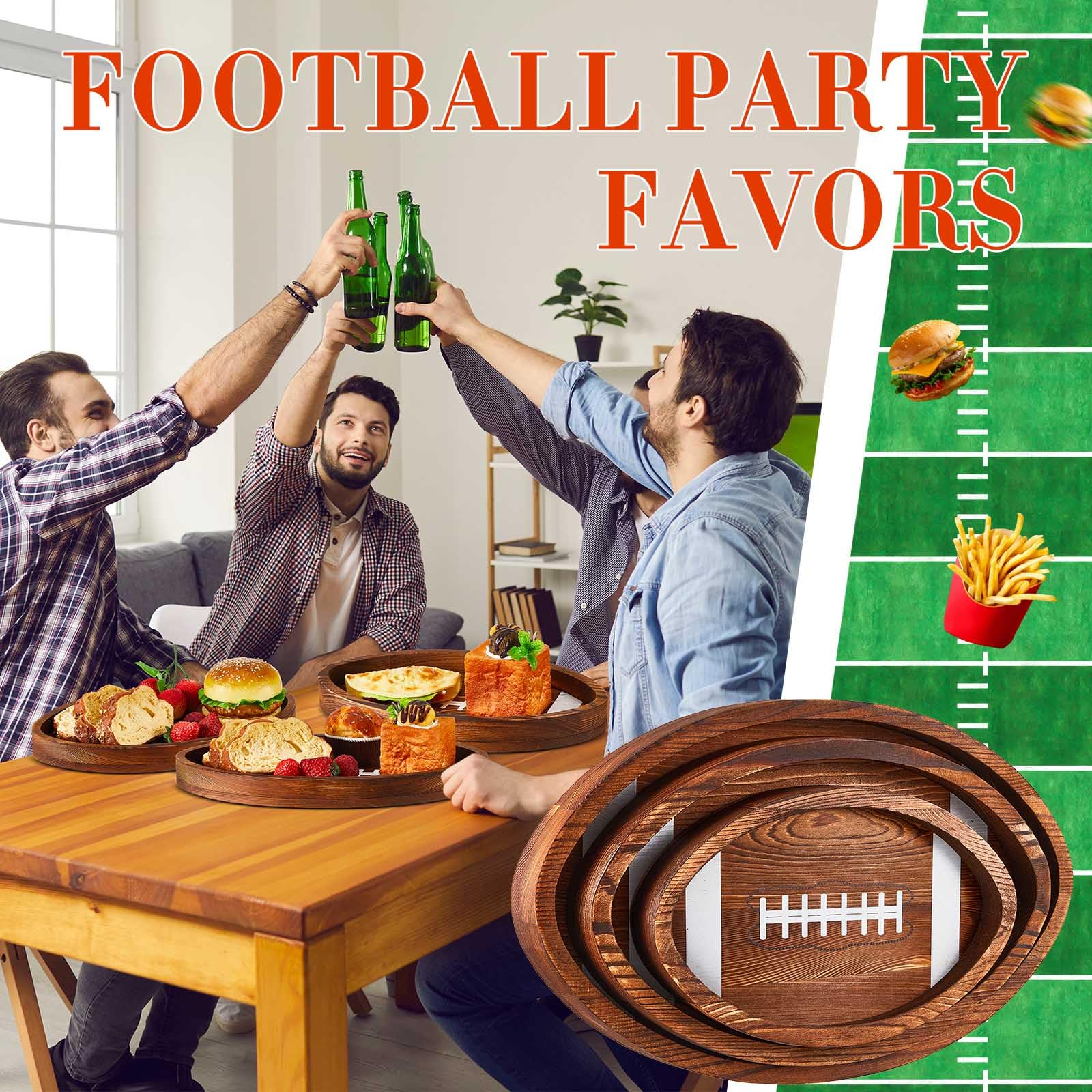 Geetery bandeja de fútbol, vista superior, diseño divertido y práctico