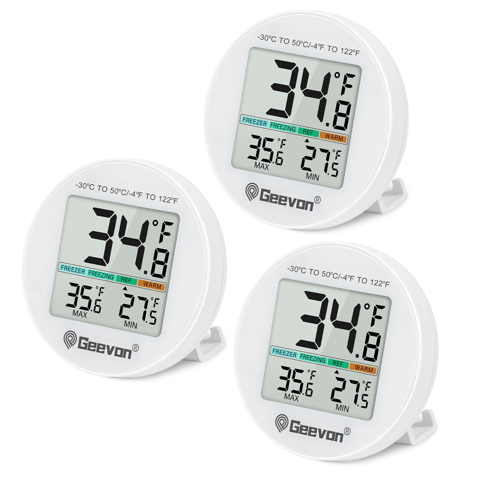 Geevon termómetro digital para frigorífico con balance para monitorear alimentos frescos