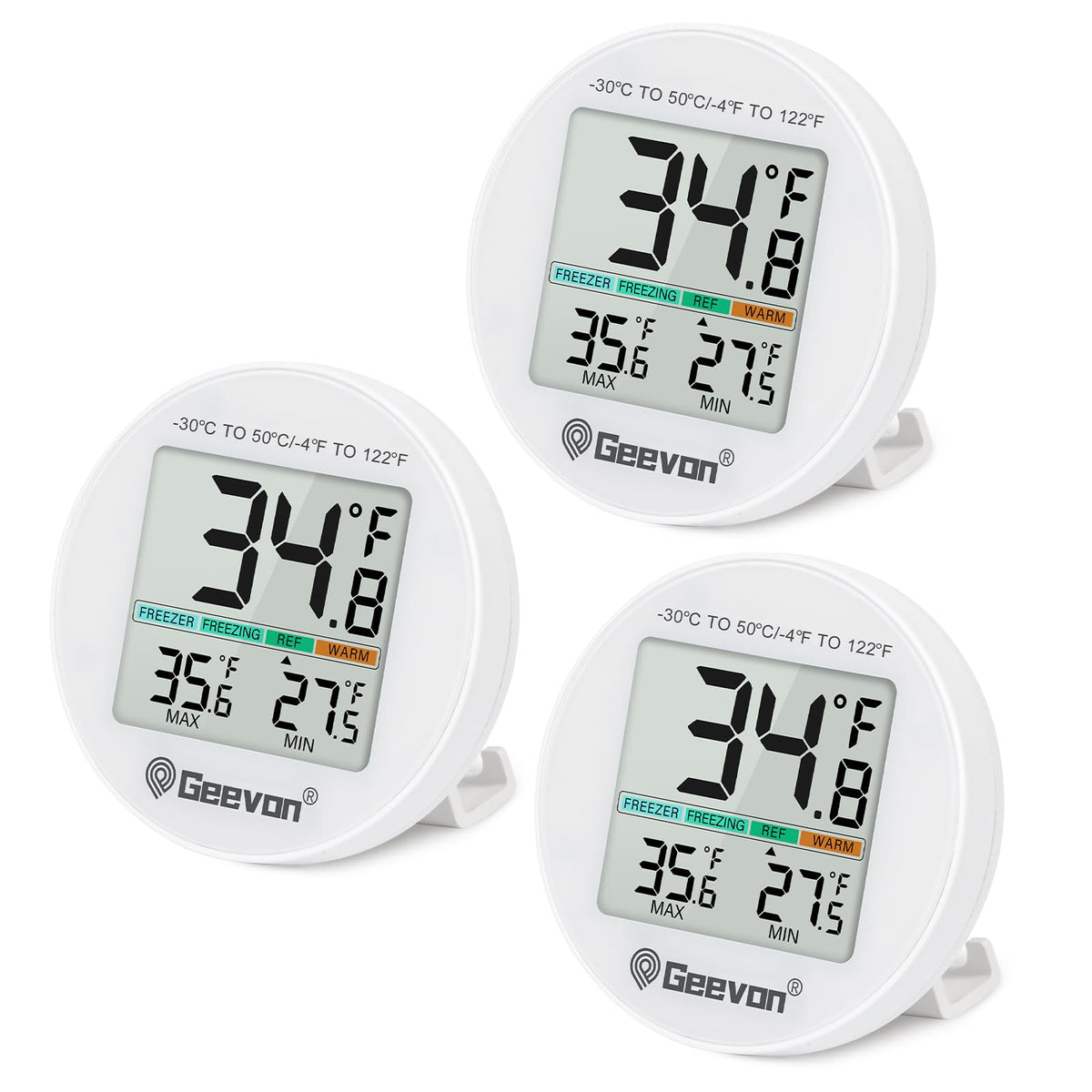 Geevon termómetro digital para frigorífico con balance para monitorear alimentos frescos