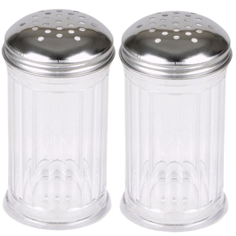 GEEX DEPOT dispensadores 2 unidades 12oz, listos para servir parmesano, sal y pimienta.