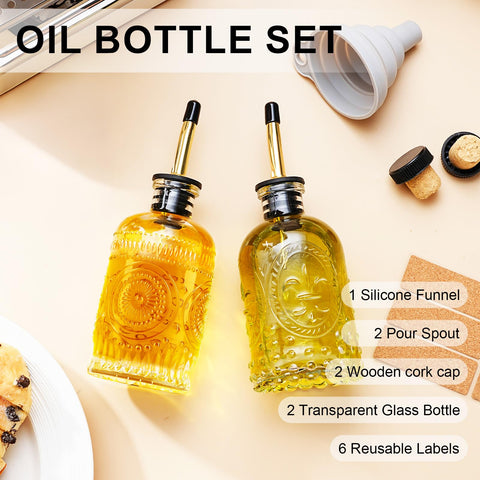 Gegewawa conjunto de dos botellas facilita la organización en la cocina.