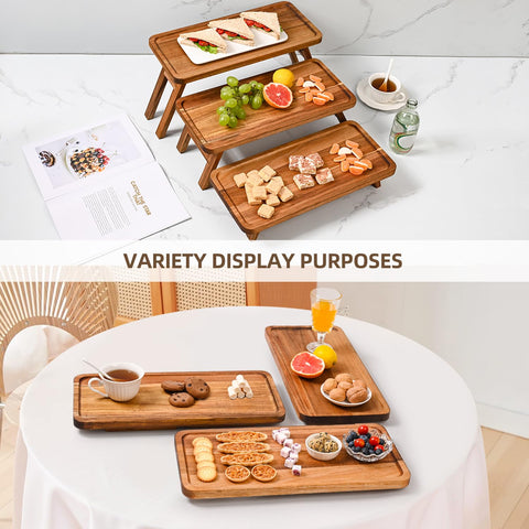 GEHE bandeja para exhibir cupcakes y dulces en eventos.