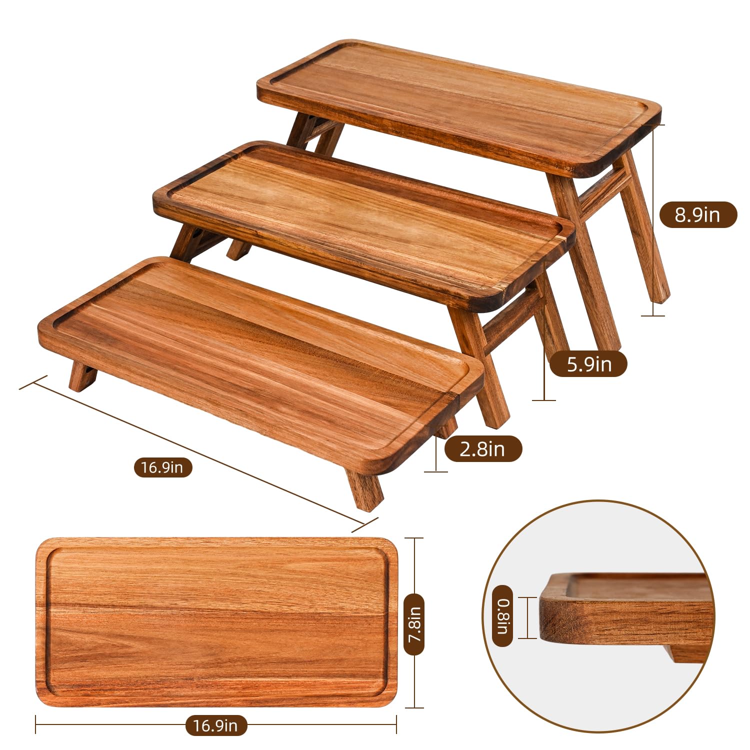 GEHE bandeja plegable de diseño compacto para ahorrar espacio en la cocina.