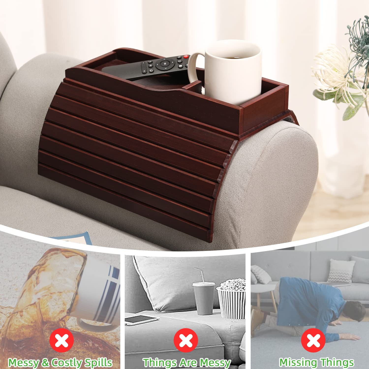 GEHE diseño natural de bambú combina con cualquier decoración