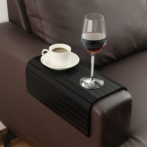 GEHE mesa reposabrazos para sofá, enfoque bebidas, ayuda a servir bebidas con estabilidad.