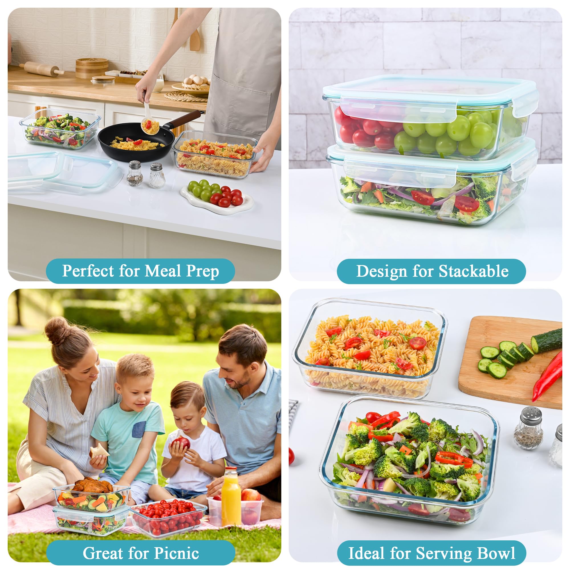 GEHE perfectos para picnics y almuerzos para llevar.
