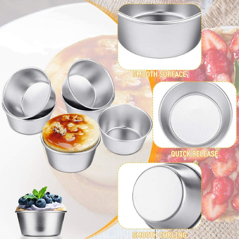 Geiserailie moldes de aluminio plateados para hornear resistentes