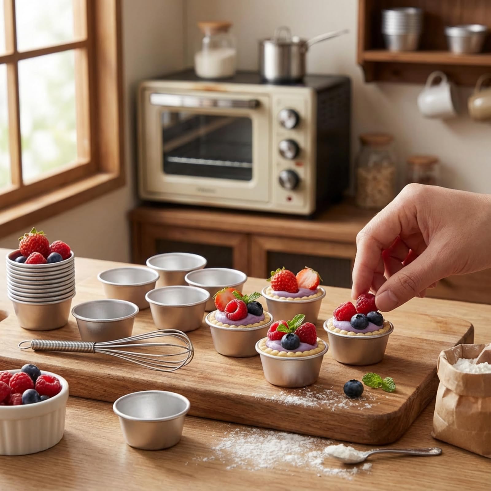 Geiserailie molde flan desmolde rápido para postres caseros