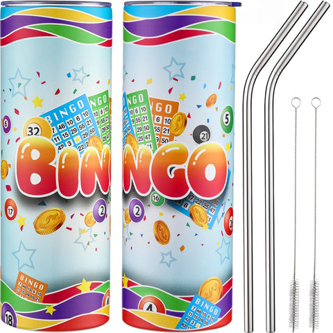 Vaso térmico Geiserailie bingo 20 onzas con tapa, ideal para bebidas calientes