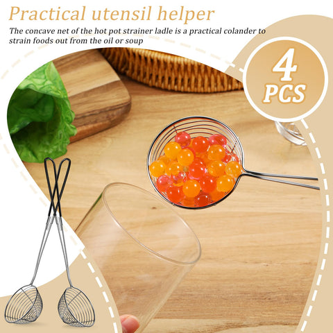 Geiserailie escurridor de acero inoxidable para sopas y caldos, resistente y seguro.
