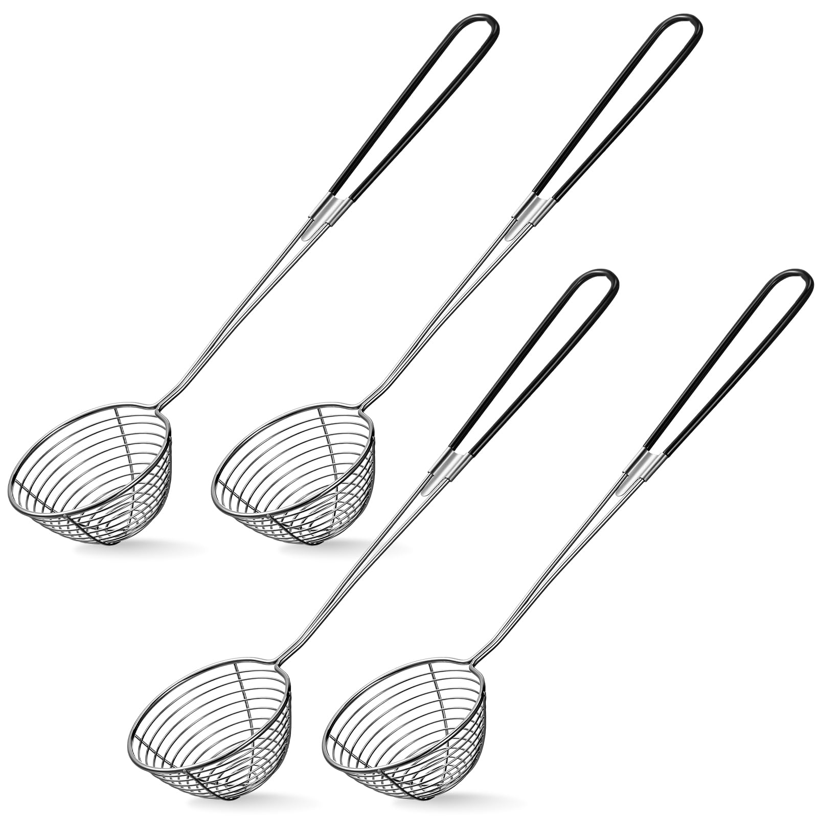 Geiserailie escurridor para olla caliente de malla metálica, ideal para escurrir con control.