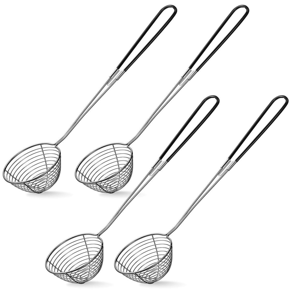 Geiserailie escurridor para olla caliente de malla metálica, ideal para escurrir con control.