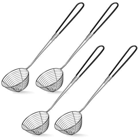 Geiserailie escurridor para olla caliente de malla metálica, ideal para escurrir con control.