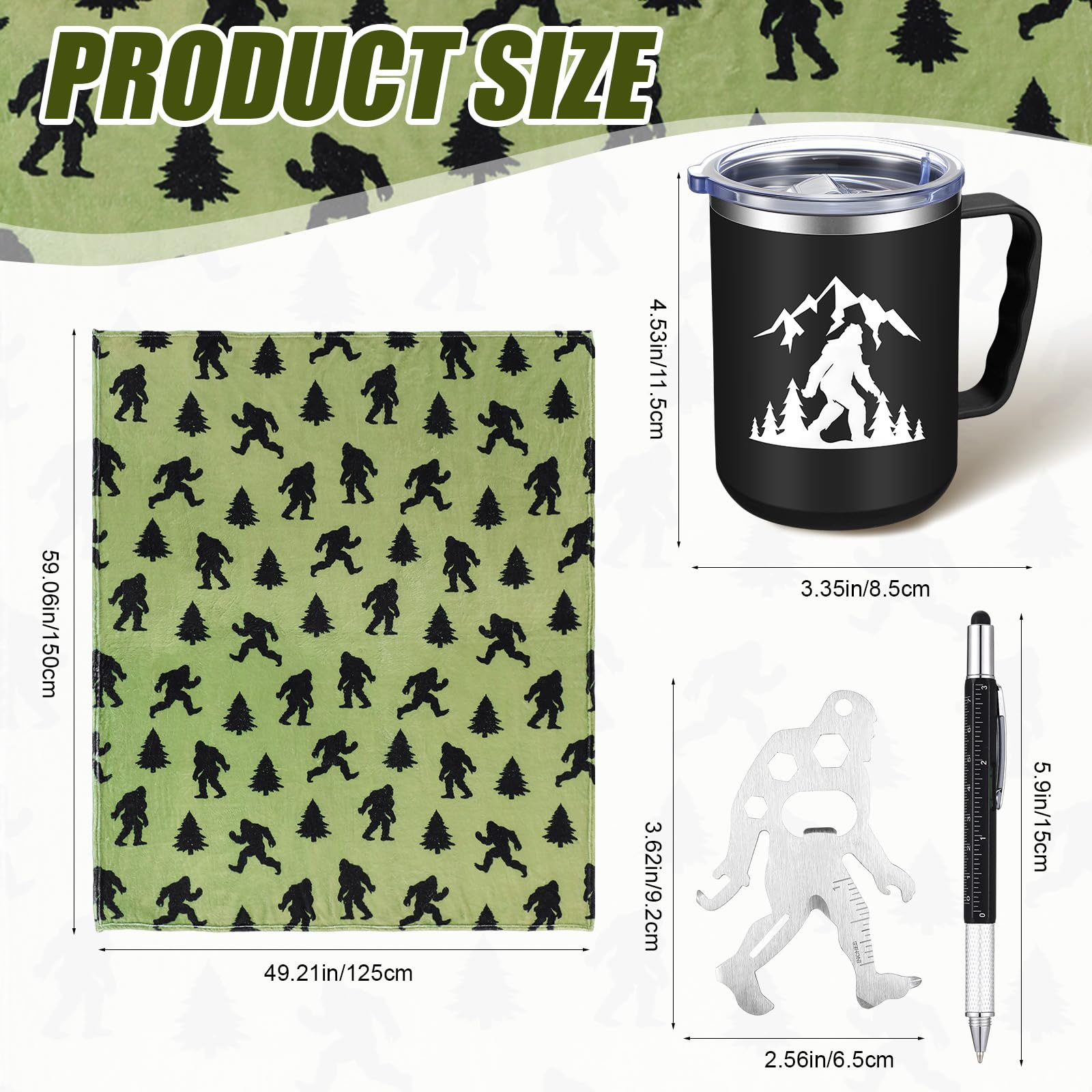 Geiserailie manta Sasquatch 50x60 para confort en casa o camping
