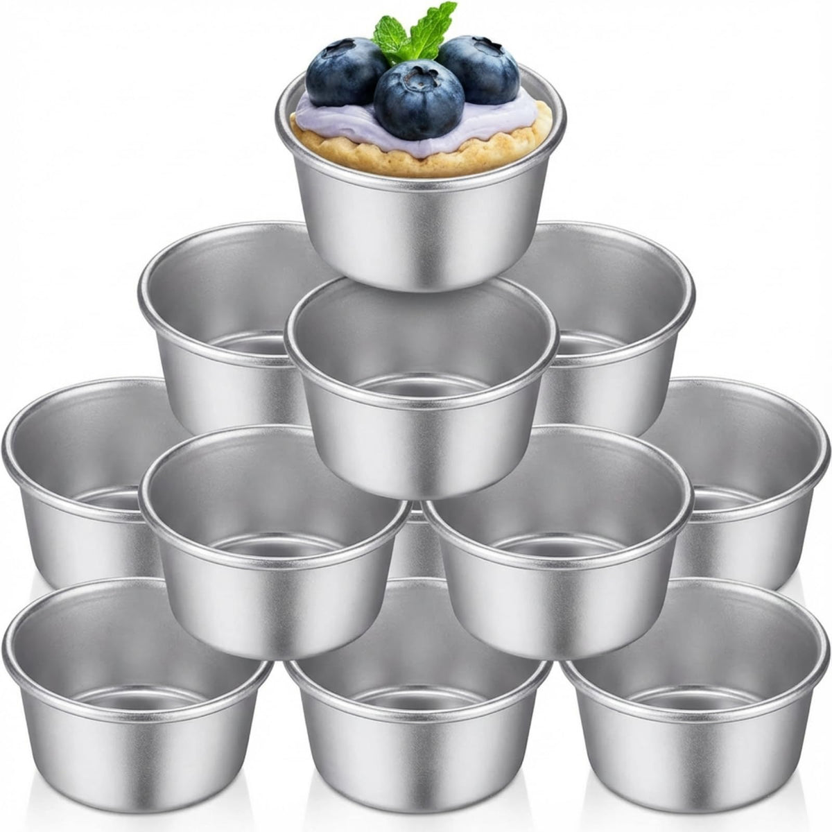 Geiserailie moldes para flan individuales: desmolde fácil para tartas caseras