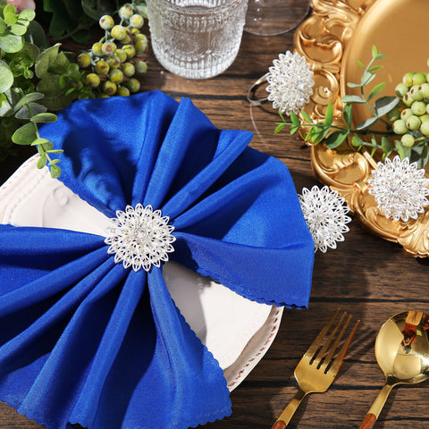Geiserailie adorno floral con cristal para decorar servilletas