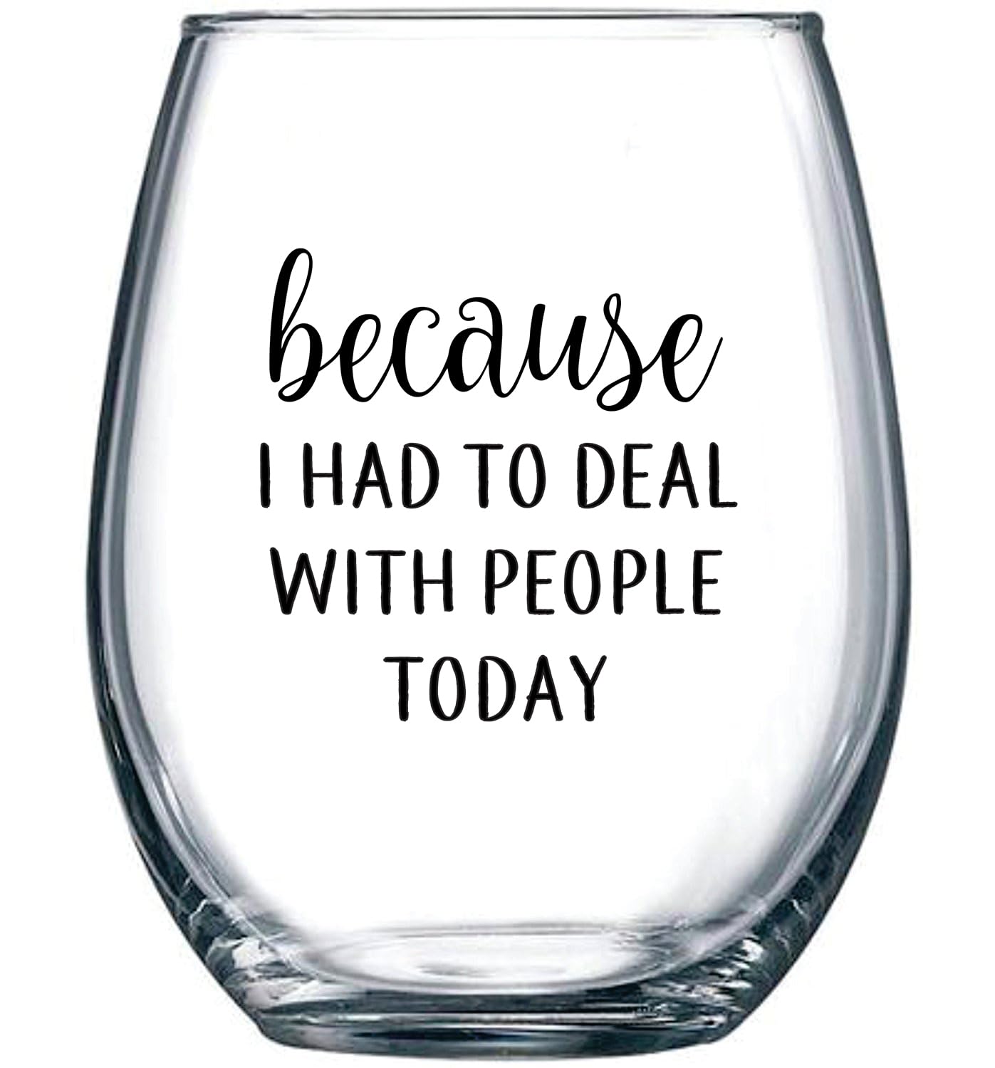Copa Gelid 15 oz con frase humorística, ideal para brindar en jubilación.