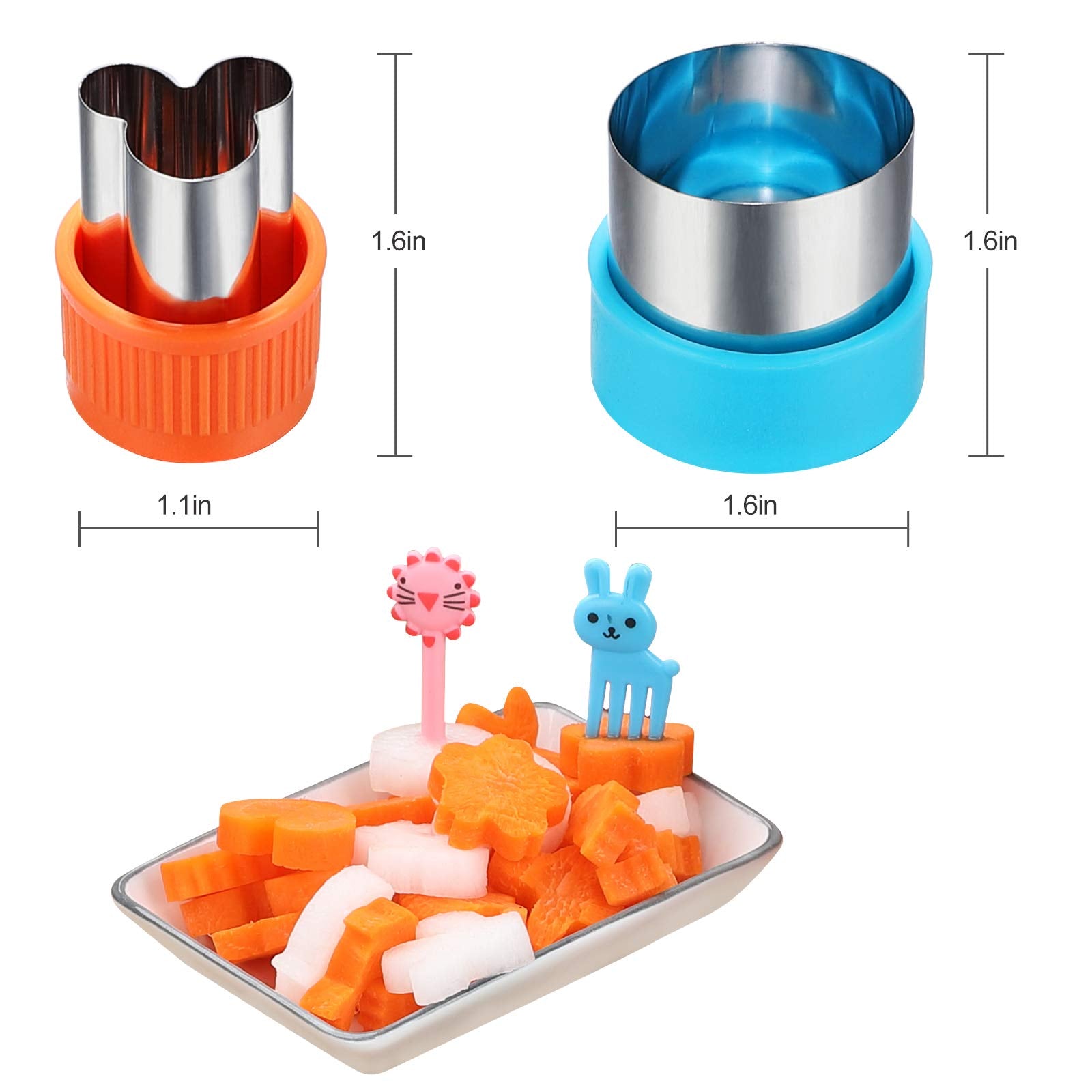 GELIFATLE cortadores en forma de conejo para sándwiches divertidos.