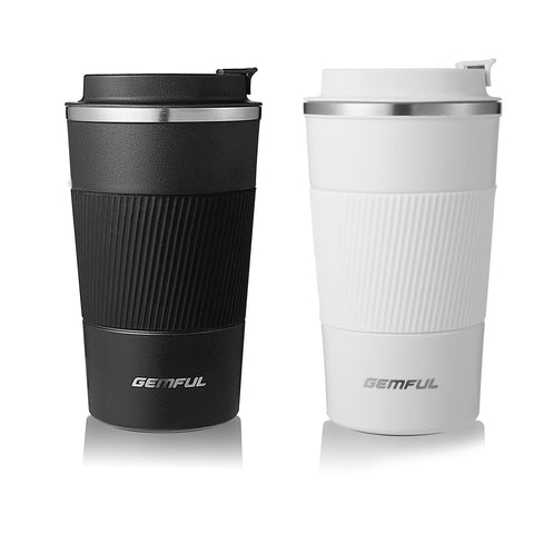 Gemful taza viaje aislada tapa mantiene bebidas calientes o frías.