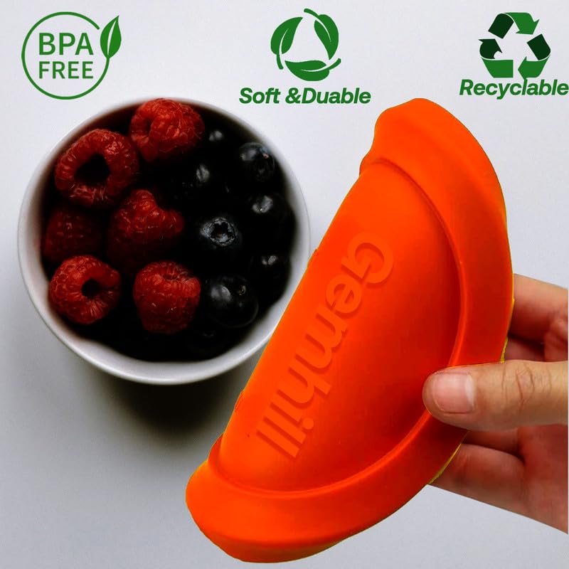 Tapas Gemhill silicona sin BPA, aroma neutro para cuencos.