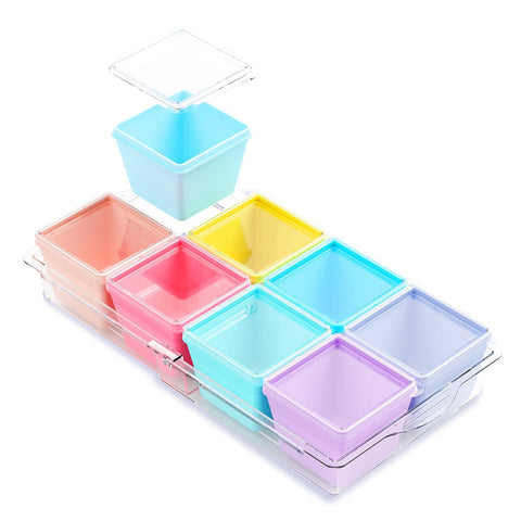 Base de almacenamiento Gemice para porciones de sopa de 1 taza, ideal para descongelar fácilmente.