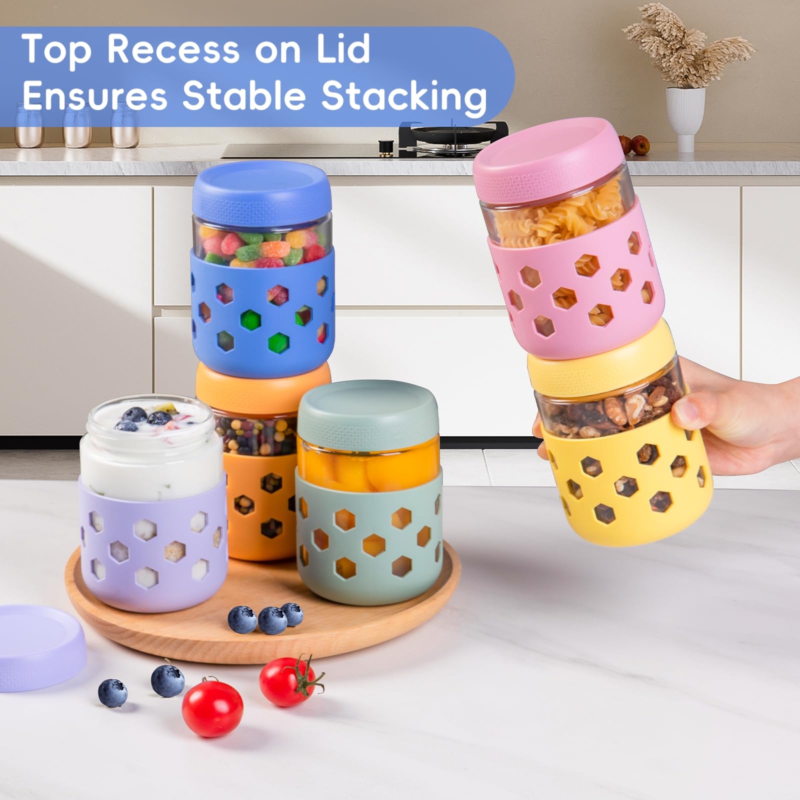 Gemice frascos para preparación de comidas en porciones de 473 ml.