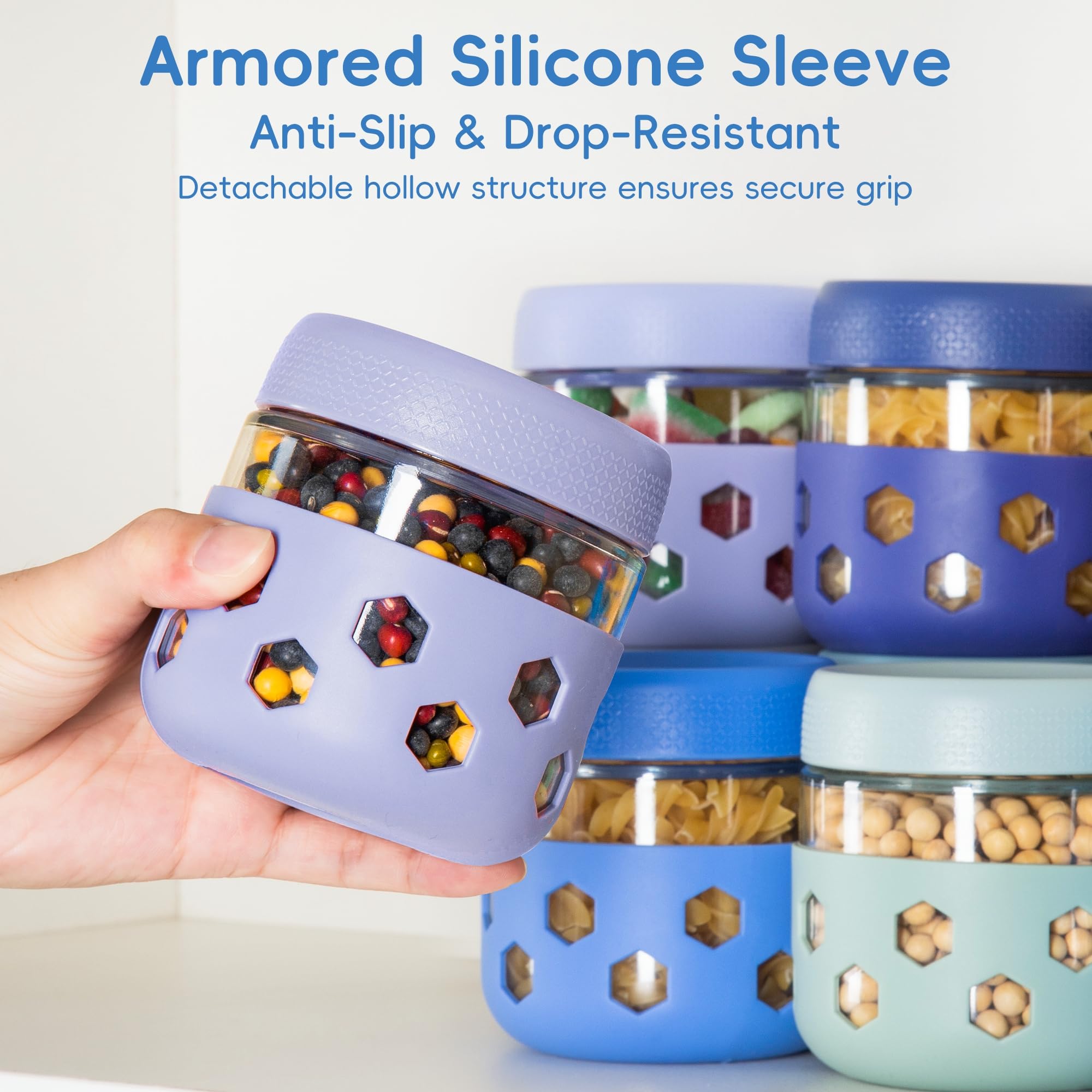 Gemice funda silicona acolchada para jarras, protege contra golpes