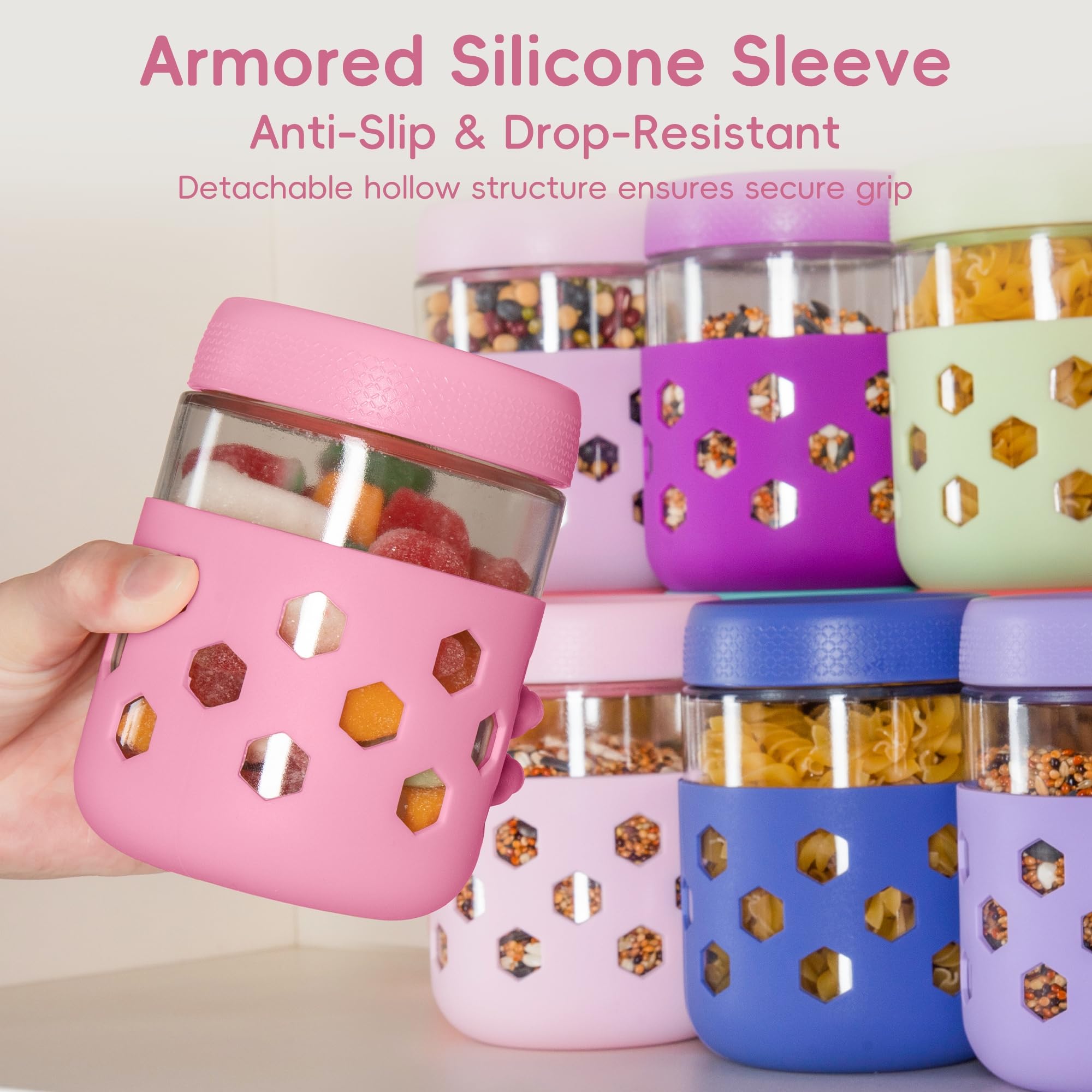 Gemice manga de silicona ergonómica para un agarre cómodo y seguro.
