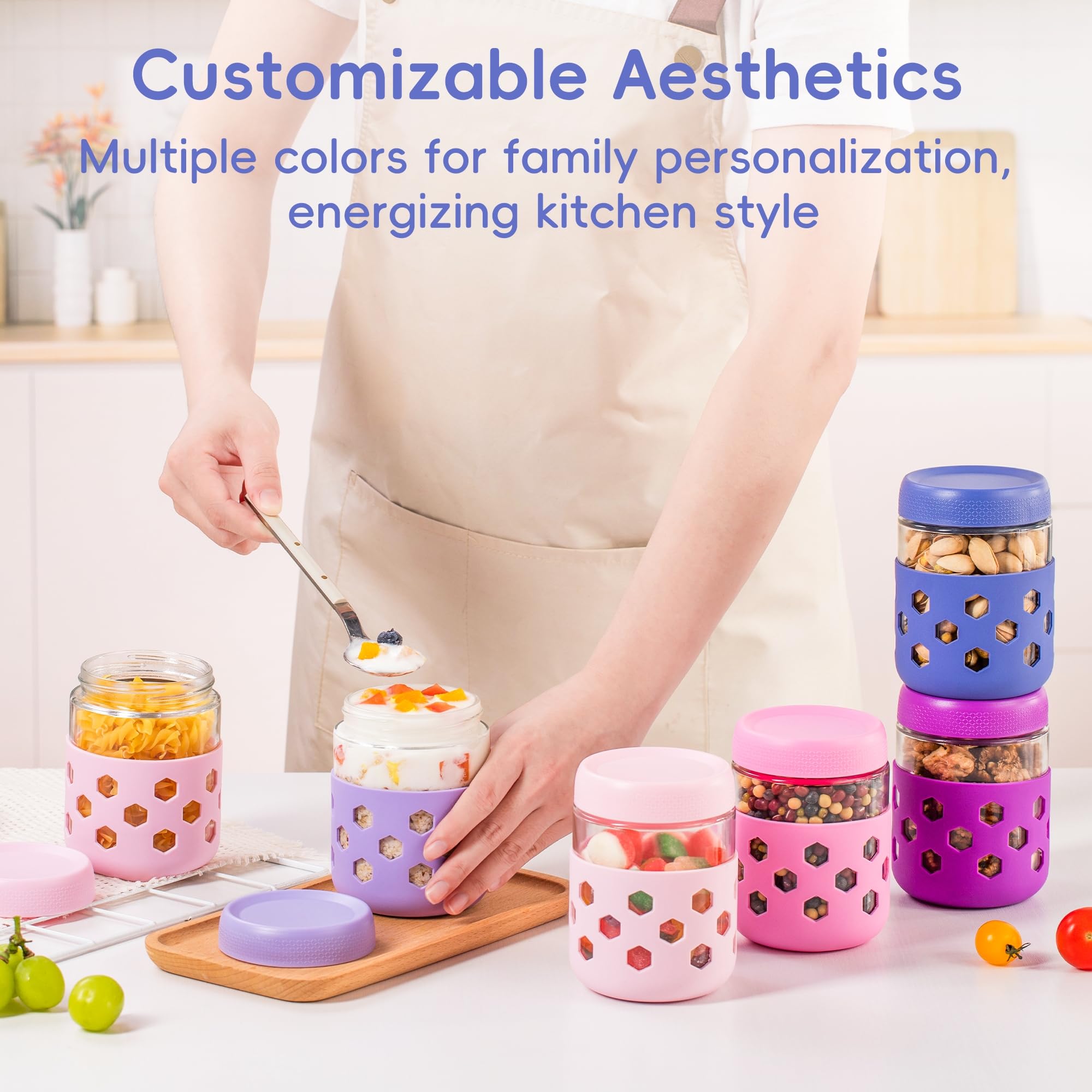 Gemice mangas de colores de silicona para personalizar y proteger el contenido.