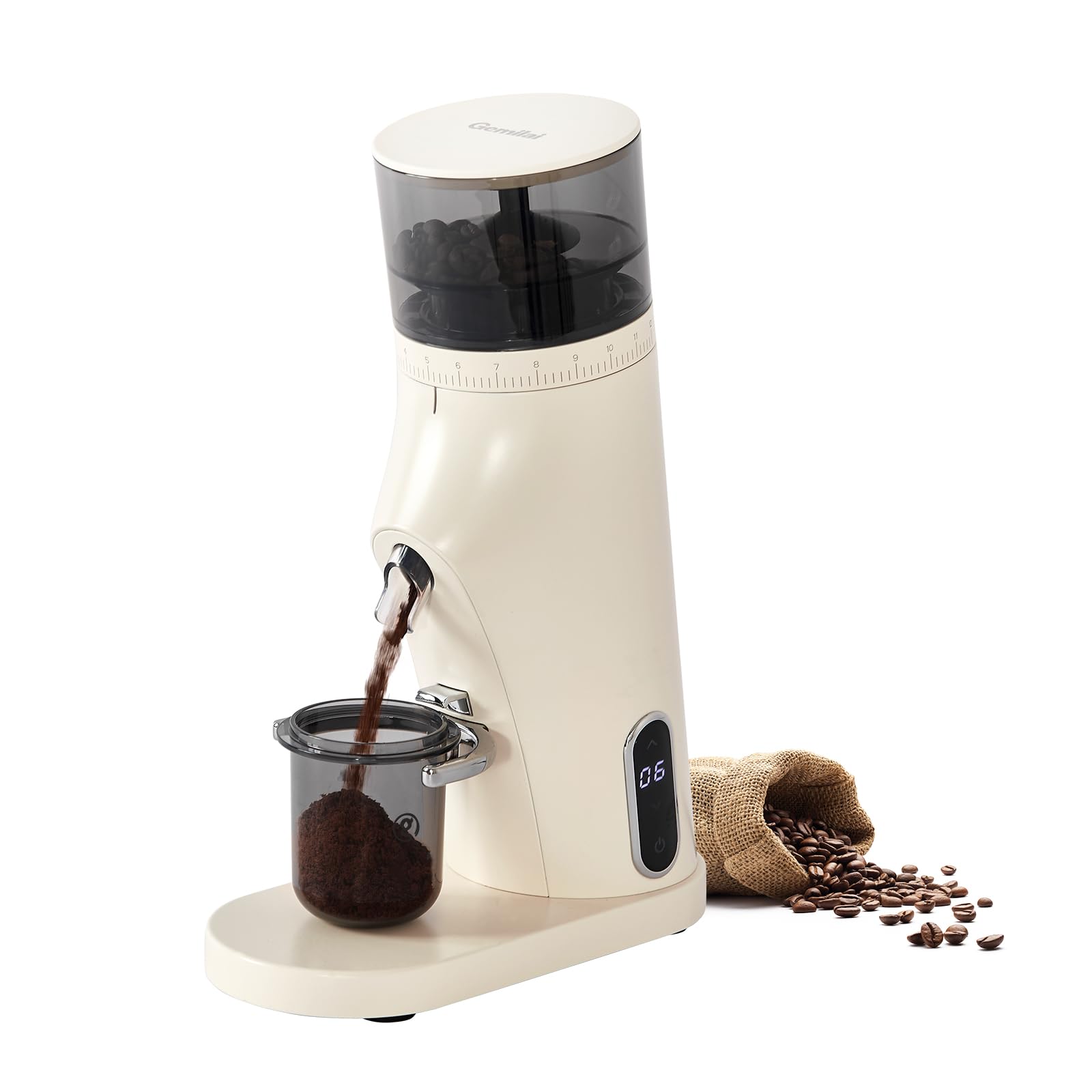 Gemilai molinillo cafe conico 38mm: molienda uniforme para expreso en casa.