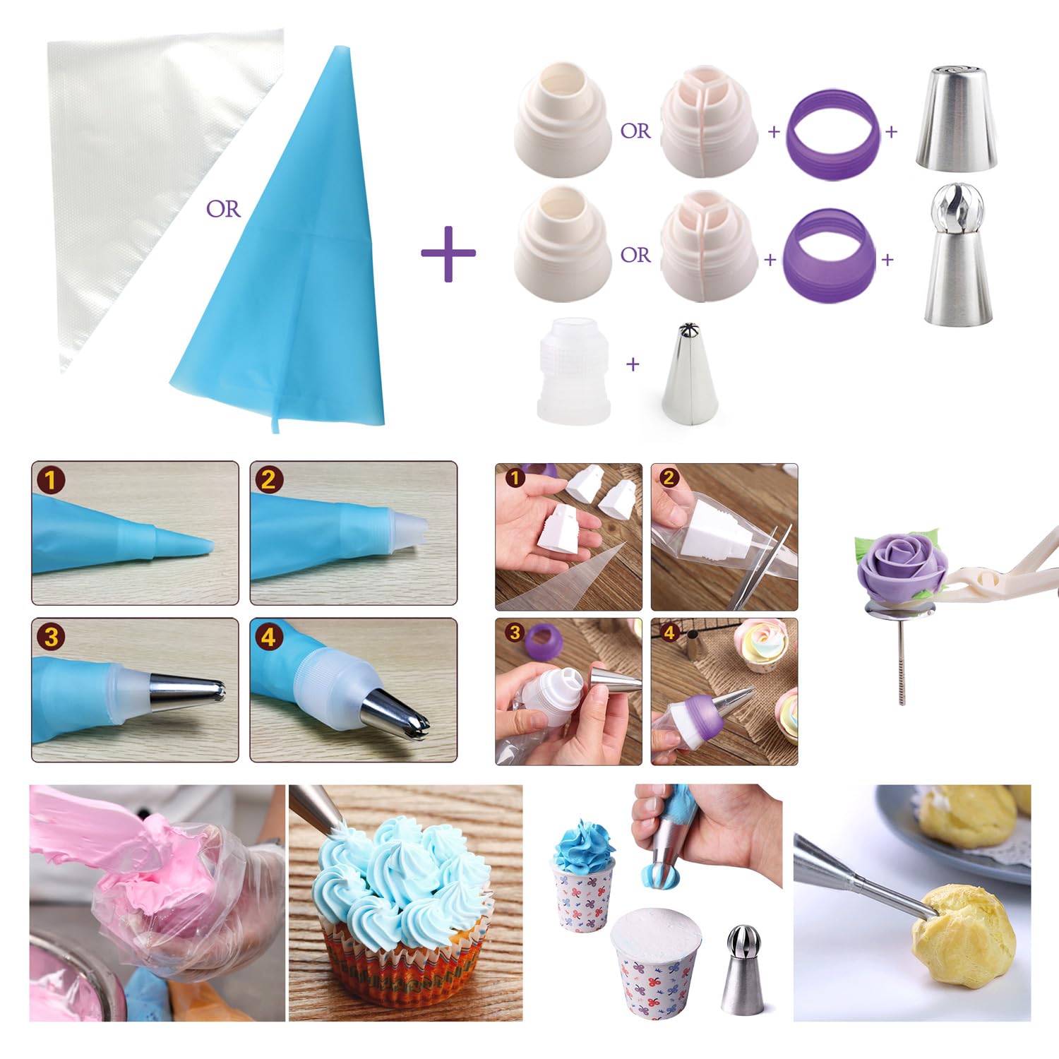 GEMLON caja regalo elegante para kit de repostería profesional