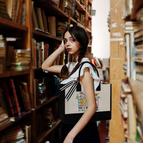 GemsLives bolso tote elegante, uso diario y regalos para amantes de libros