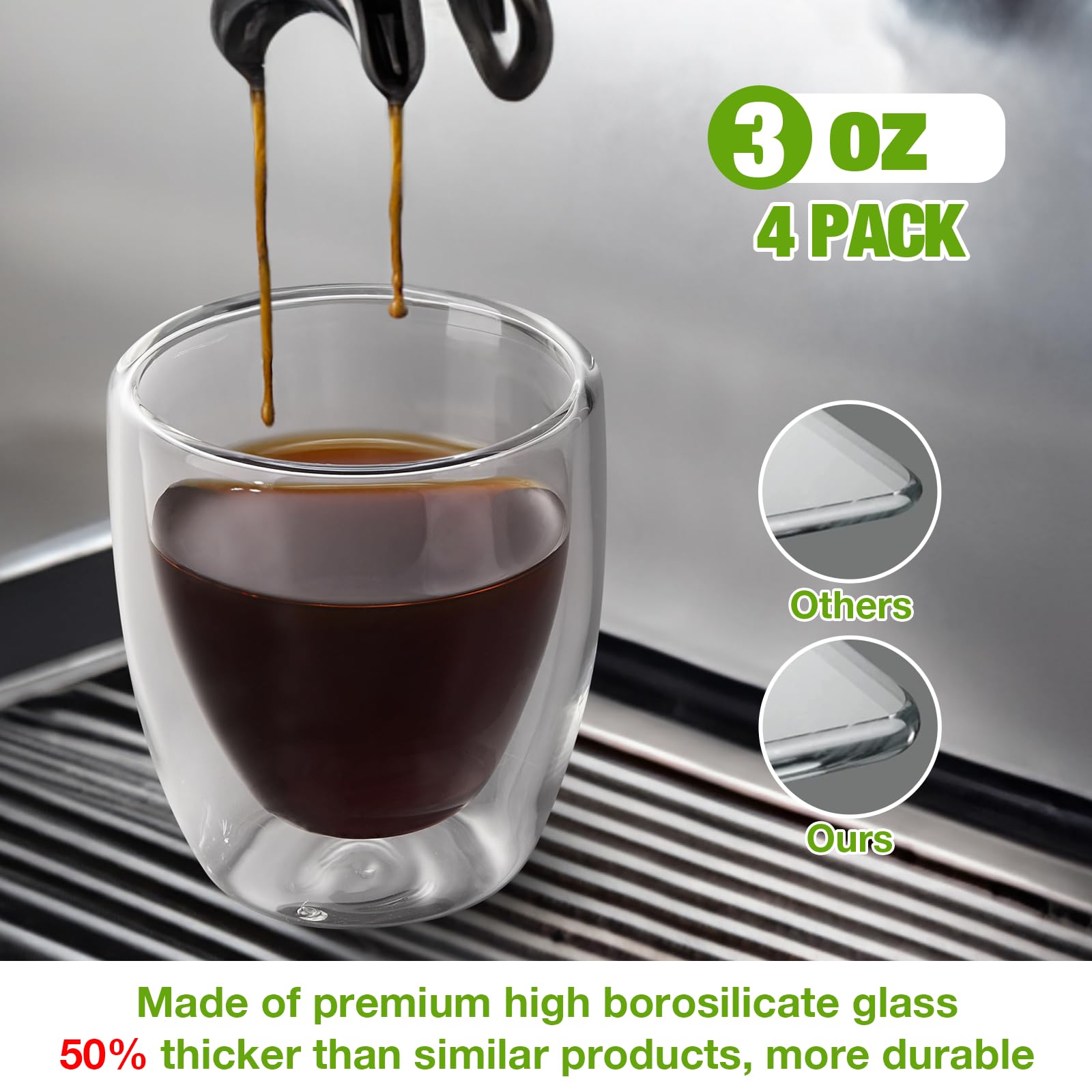 Gencywe caja regalo tazas espresso, idea de regalo para amantes del café.
