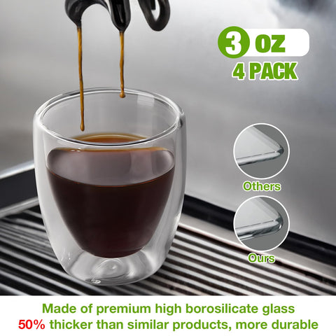 Gencywe caja regalo tazas espresso, idea de regalo para amantes del café.