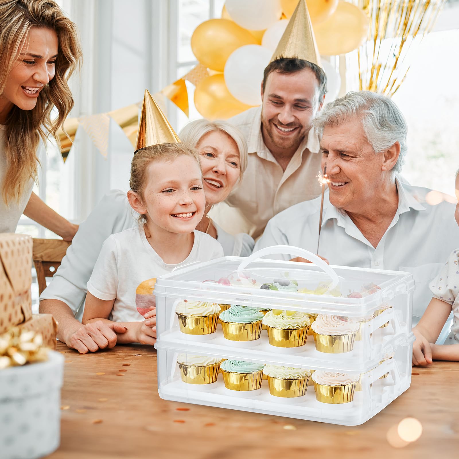 Almacenamiento reutilizable de Gencywe para postres