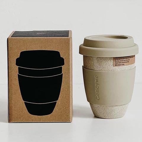 Gencywe vaso café cerámico de viaje, 15 onzas, mantiene la bebida a temperatura.