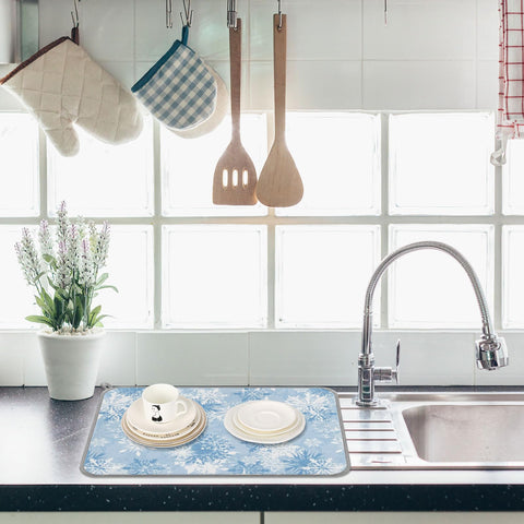 Generic decoración de cocina navideña; alfombrilla para secar platos y decorar la encimera.