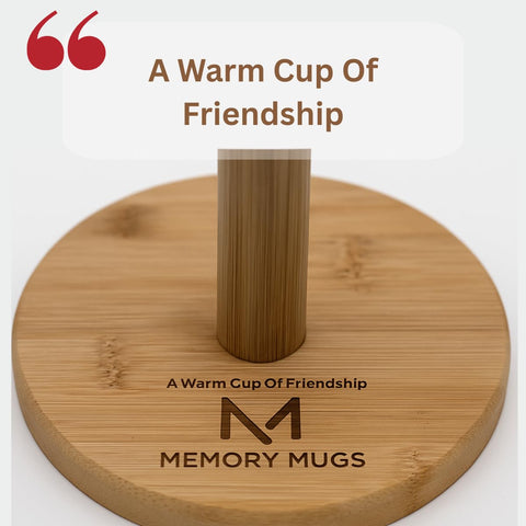 Regalo elegante para amigos, con grabado que celebra la amistad.
