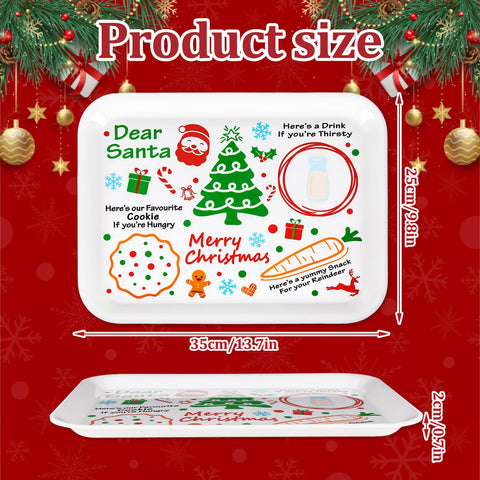 Genérico bandeja navidad con ilustraciones, decorativa y perfecta para la mesa