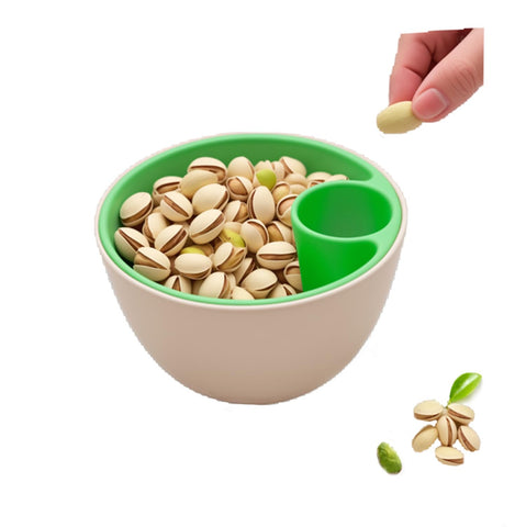 Generic bol pistacho doble cámara, ideal para servir y recoger cáscaras.