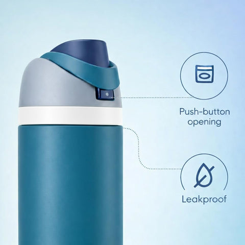 Materiales libres de BPA de la botella genérica para un sabor limpio.