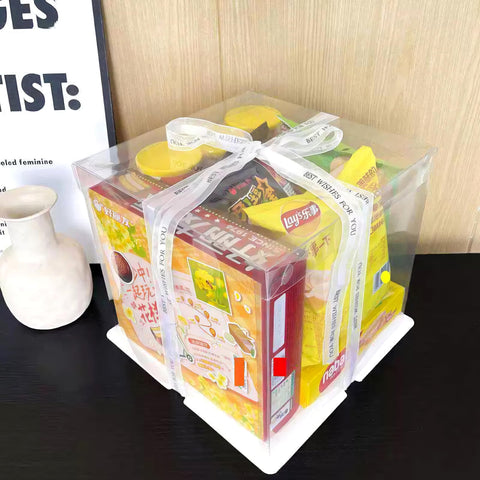 Lazo de seda en caja Generic, toque premium para pasteles de ocasión.