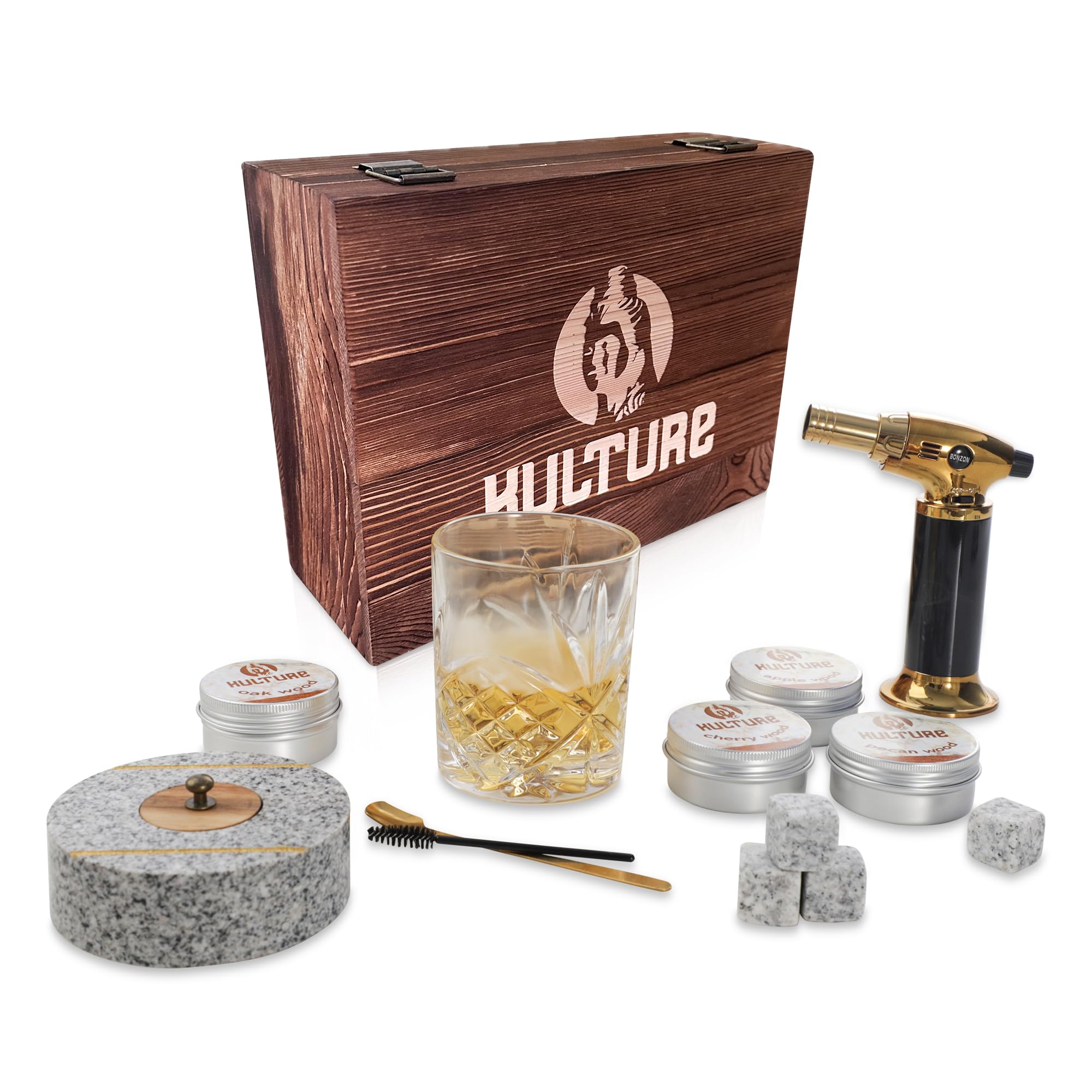 Generic kit ahumador de cócteles caja regalo madera para regalo sorprendente