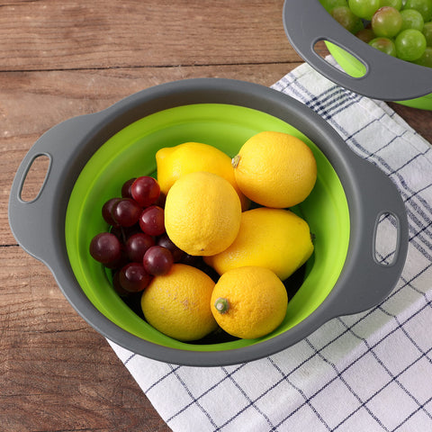 Generic colador plegable pequeño ideal para cocinas con espacio limitado.